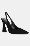 Aldo tocuri din piele &icirc;ntoarsă DAPHNEA culoarea negru, 14044775