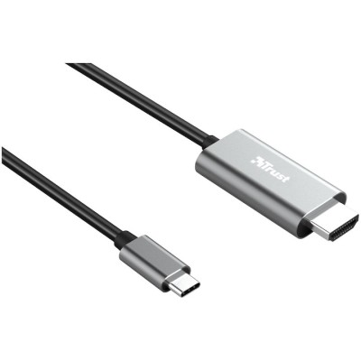 Cablu adaptor Trust Calyx USB-C la HDMI, 4K, Negru foto