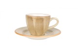 Bonna Aura Terrain - Ce&Egrave;ti de espresso &Egrave;i farfurie - 80.0 cc - Por&Aring;&pound;elan - 6er set