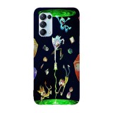 Husa compatibila cu Oppo A74 5G model Rick and Morty multiverse, Silicon, TPU, Viceversa, Transparent, Carcasa