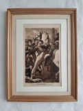 Litografie Napoleon I - Batalia de la Ratisbona, 1809