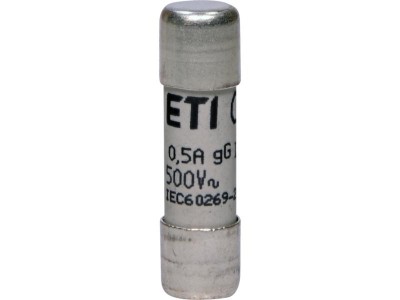 Siguranta fuzibila cilindrica 0.5A CH10X38 gG 500V Eti 002651011 foto