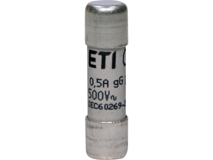 Siguranta fuzibila cilindrica 0.5A CH10X38 gG 500V Eti 002651011