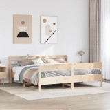 Cumpara ieftin Cadru de pat fără saltea, 180x200 cm, lemn masiv pin