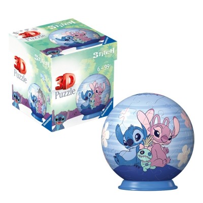 Ravensburger - Puzzle 3D bila Disney Stitch Angel si Stitch 54 piese foto