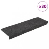 vidaXL Covorașe scară autoadezive 30 buc Antracit 65x21x4 cm