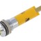Lampă LED convexă galbenă 12VDC 12VAC &Oslash;8mm IP67