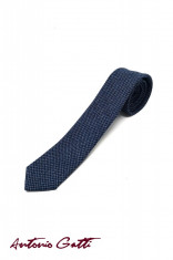 Cravata Bumbac Cu Matase Bleumarin CR006-2801 foto