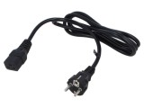 Cablu 3x1,5mm2 CEE 7/7 cu mufă IEC C19 mamă PVC 2m negru POS