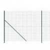 Gard plasa de sarma cu bordura, verde, 1,6x10 m GartenMobel Dekor, vidaXL