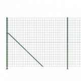 Gard plasa de sarma cu bordura, verde, 2x25 m GartenMobel Dekor, vidaXL