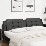 Perna pentru tablie pat, negru, 200 cm, piele artificiala GartenMobel Dekor, vidaXL