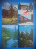 HOPCT LOT 3831 -IP- 4 CARTI POSTALE-LACU ROSU -JUD HARGHITA-CIRCULATE, Circulata, Printata