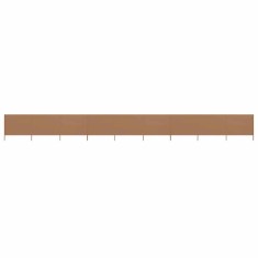 vidaXL Paravan anti-v&acirc;nt cu 9 panouri gri taupe 1200x120 cm textil