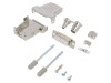Conector D-Sub 15 pini mamă, alb, ENCITECH, Montare pe cablu