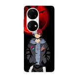 Husa compatibila cu Huawei P50 model Todoroki my hero academia, Silicon, TPU, Viceversa, Transparent, Carcasa