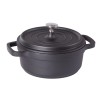 Oala Aluminiu cu Capac Verk Group, 2.2L, 20cm, Neagra - Inductie, Gaz, Ceramica, Electrica