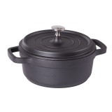 Oala Aluminiu cu Capac Verk Group, 2.2L, 20cm, Neagra - Inductie, Gaz, Ceramica, Electrica