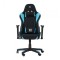 Scaun gaming X by Serioux, Torin, ajustabil, material textil, negru si albastru