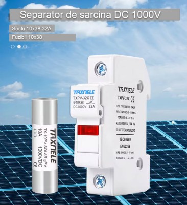 Separator modular fuzibil panouri solare 1P 1000V foto