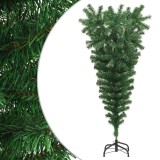 Pom de Crăciun artificial inversat, cu suport, verde, 120 cm