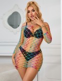 Rochie Eross Mesh Rainbow XS/M Multicolor