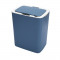 Cos de gunoi automat cu sensor Smart home, 14 l, reincarcabil, capac anti-miros, Albastru