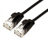 Cablu de retea RJ45 MYCON Slim UTP Cat.6A LSOH 2m Negru, CON3955