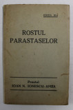ROSTUL PARASTASELOR de PREOTUL N. IONESCU - AMZA , 1937