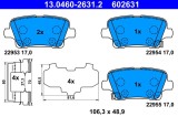 ATE 13.0460-2631.2 set placute frana,frana disc