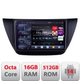 Navigatie Mitubishi Lancer 2001-2007 Edotec Kit-LANCER07 8 core QLED 2K 16+512GB 360 Android Waze USB Navigatie Internet Youtube Radio