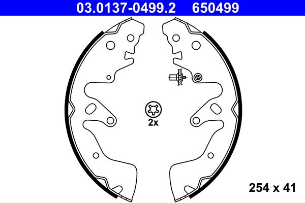 ATE 03.0137-0499.2 Set saboti frana