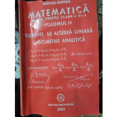 MATEMATICA - MIRCEA GANGA Vol.II