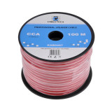 Cablu difuzor super flexibil CCA 2x1mm alb/rosu Cabletech KAB0407