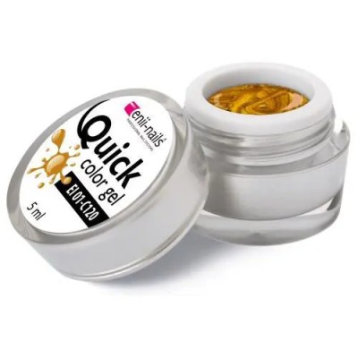 ENII Gel colorat LED/UV Quick Color - Gold, 5ml foto