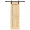 VidaXL Ușă glisantă cu set de feronerie 70x210 cm, lemn masiv de pin