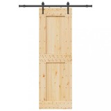 VidaXL Ușă glisantă cu set de feronerie 70x210 cm, lemn masiv de pin