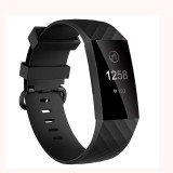 Cumpara ieftin Curea Bratara Edman pentru Fitbit Charge 3 / 4, marimea L, Negru