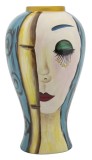 Mauro Ferretti Vaza Ceramica Art Face cm &Oslash; 28X50 | Aosom Romania