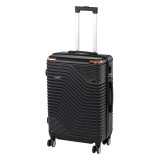 Valiză medie TravelLux Urban cu hardtop 42x65x24 cm neagră