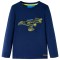 Tricou pentru copii cu m&acirc;neci lungi, bleumarin, 128
