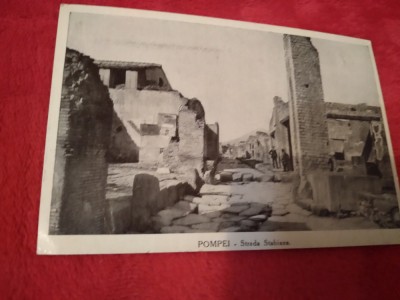 CARTE POSTALA --POMPEI-STRADA STABIANA NECIRCULATA foto