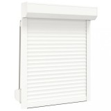 vidaXL Oblon rulant, alb, 80 x 100 cm, aluminiu