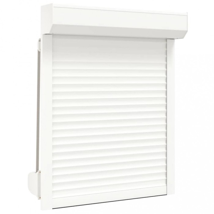 vidaXL Oblon rulant, alb, 80 x 100 cm, aluminiu