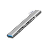 HUB extern LOGILINK, porturi USB: USB-A 3.0 x 1 + USB-A 2.0 x 3, conectare prin USB-A, aluminiu, gri, &quot;UA0436&quot; (timbru verde 0.18 lei)