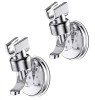 Set 2 suport cu ventuza pentru para de dus, JENUOS&reg;, reglabil 360 grade, usor de instalat, rezistent la apa,