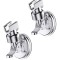 Set 2 suport cu ventuza pentru para de dus, JENUOS&reg;, reglabil 360 grade, usor de instalat, rezistent la apa,