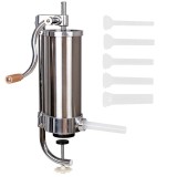 Masina De umplut carnati 4KG Verticala , 5 palnii incluse, inox, maner profI, PROFESSIONAL CMP1163