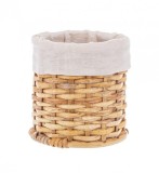 Cumpara ieftin Set 12 cosuri rattan natur Homely 15x15 cm