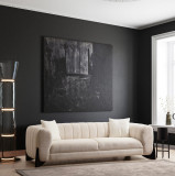 Cumpara ieftin Canapea 3 locuri Sandreo Avni, Alb, 248 x 70 x 100 cm